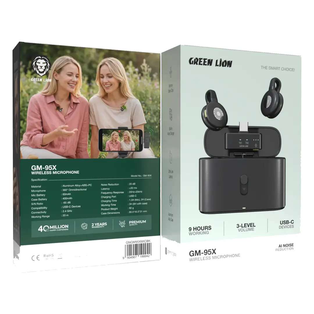 Green Lion GM-95X Wireless Microphone Price in Kenya | Linkphones Center